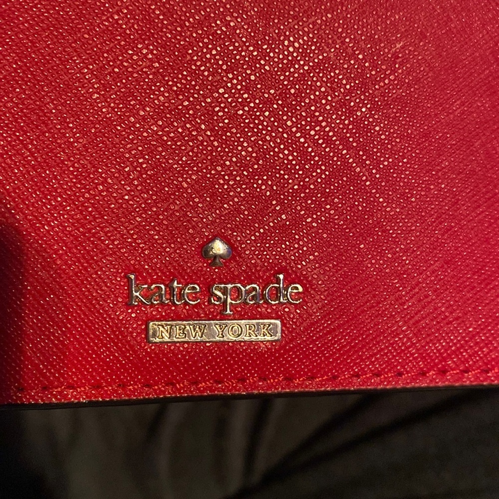 Kate Spade red leather wallet